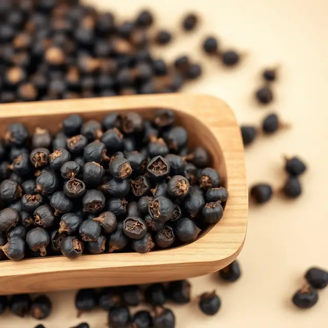 Black peppercorns