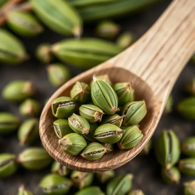 Green cardamom pods